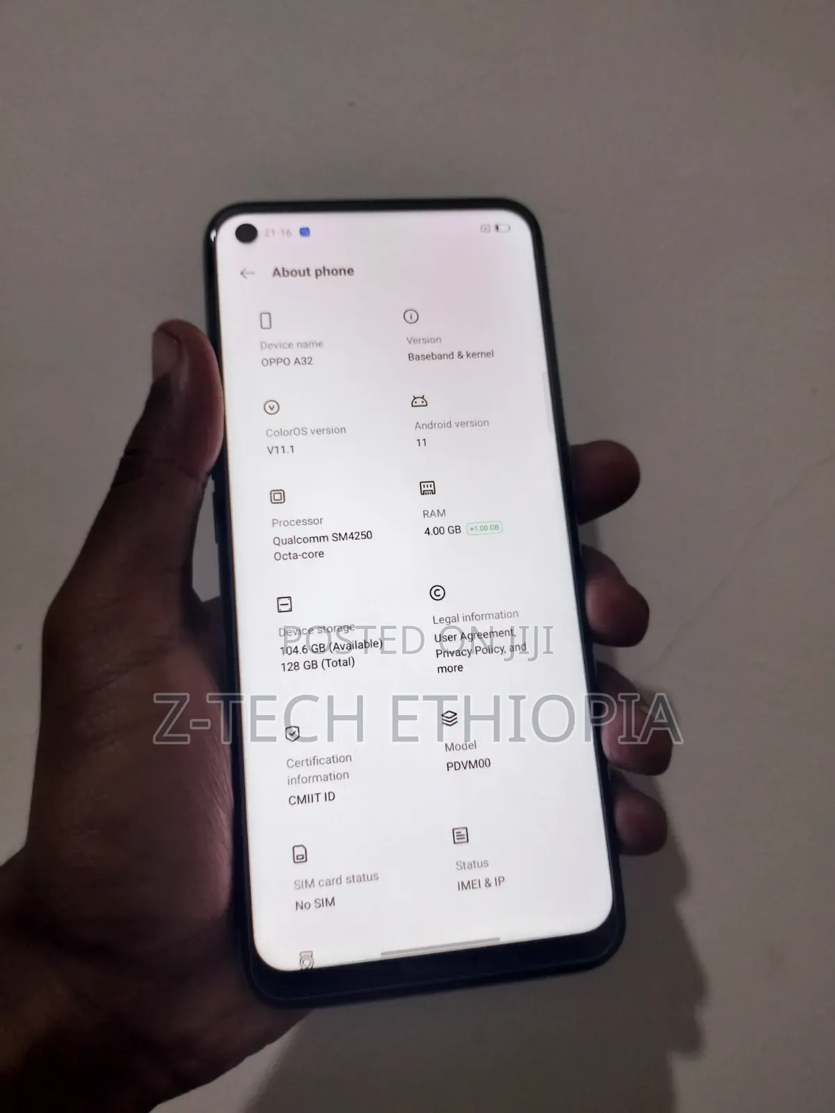 New Oppo A32 128 GB