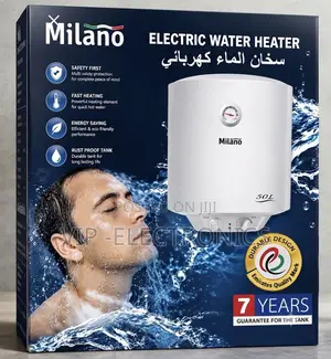 Milano 50l Electric Water Heater – Fast Heating, Energy