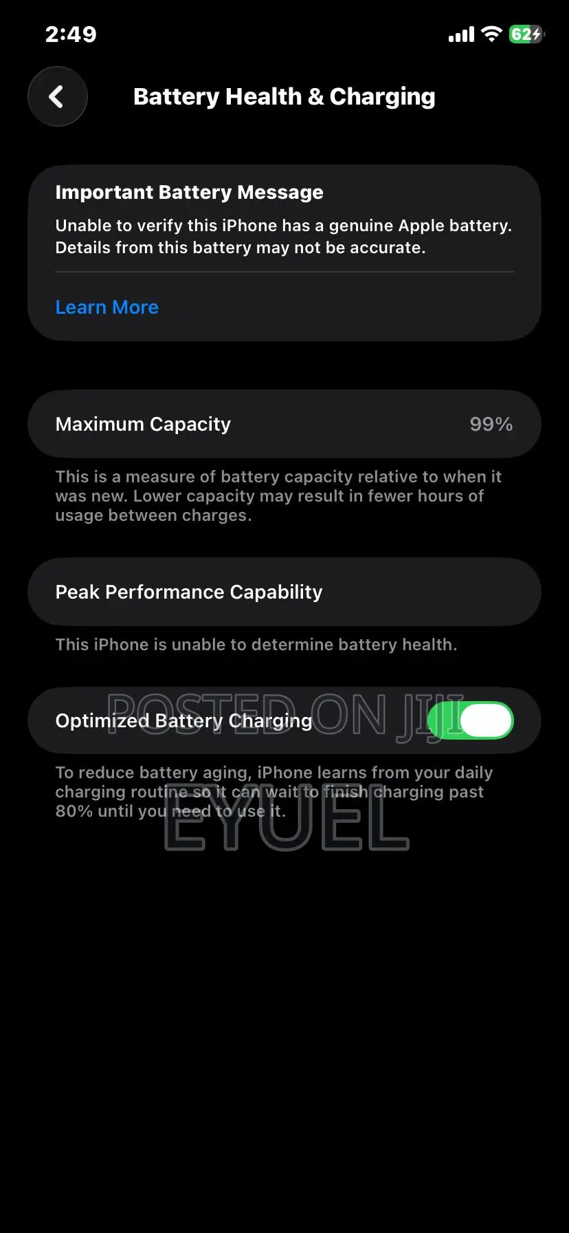 Apple iPhone 11 64 GB Black
