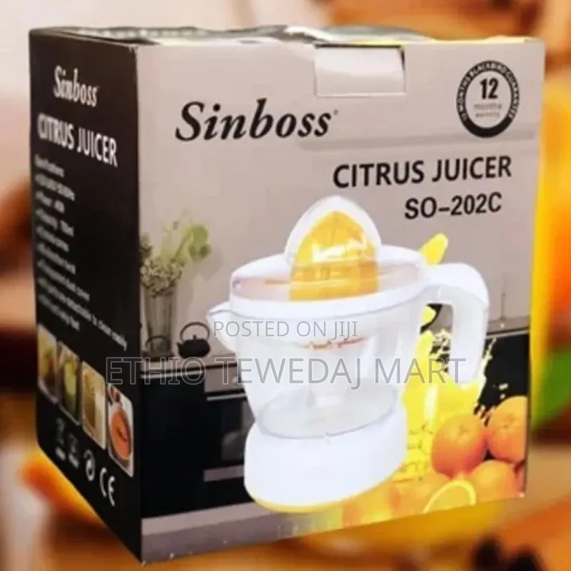 Sinboss Citrus Juicer 0.7l Sinbos Citrus Juicer የብርቱካን መጭመቂያ