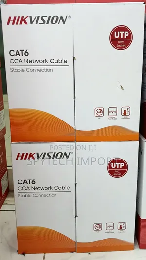 Hikvision Cat 6 Cable Half Copper