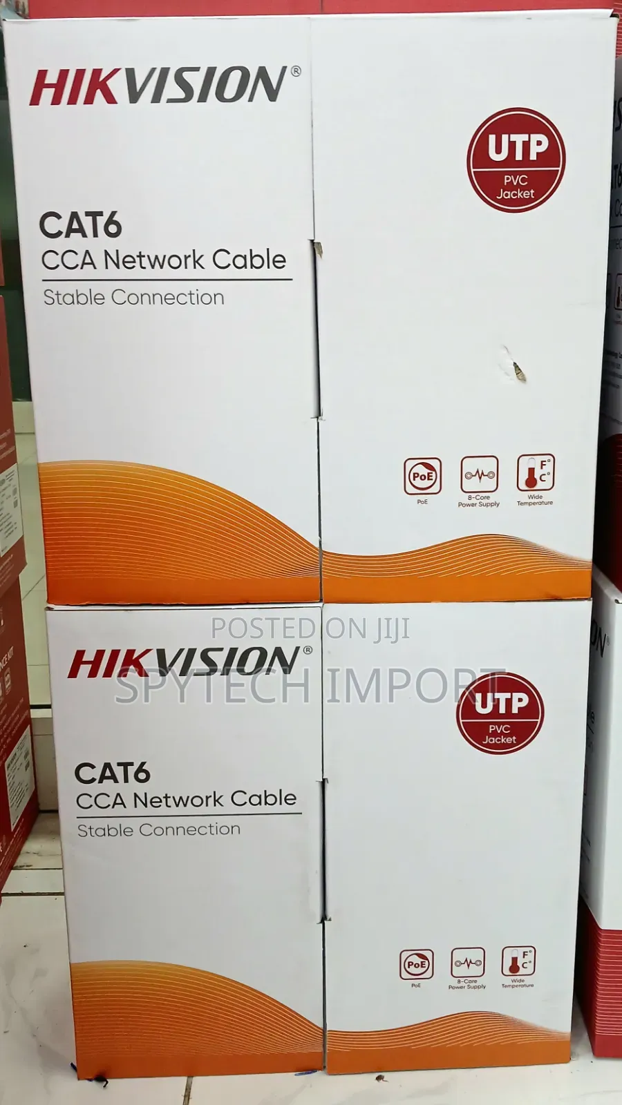 Hikvision Cat 6 Cable Half Copper