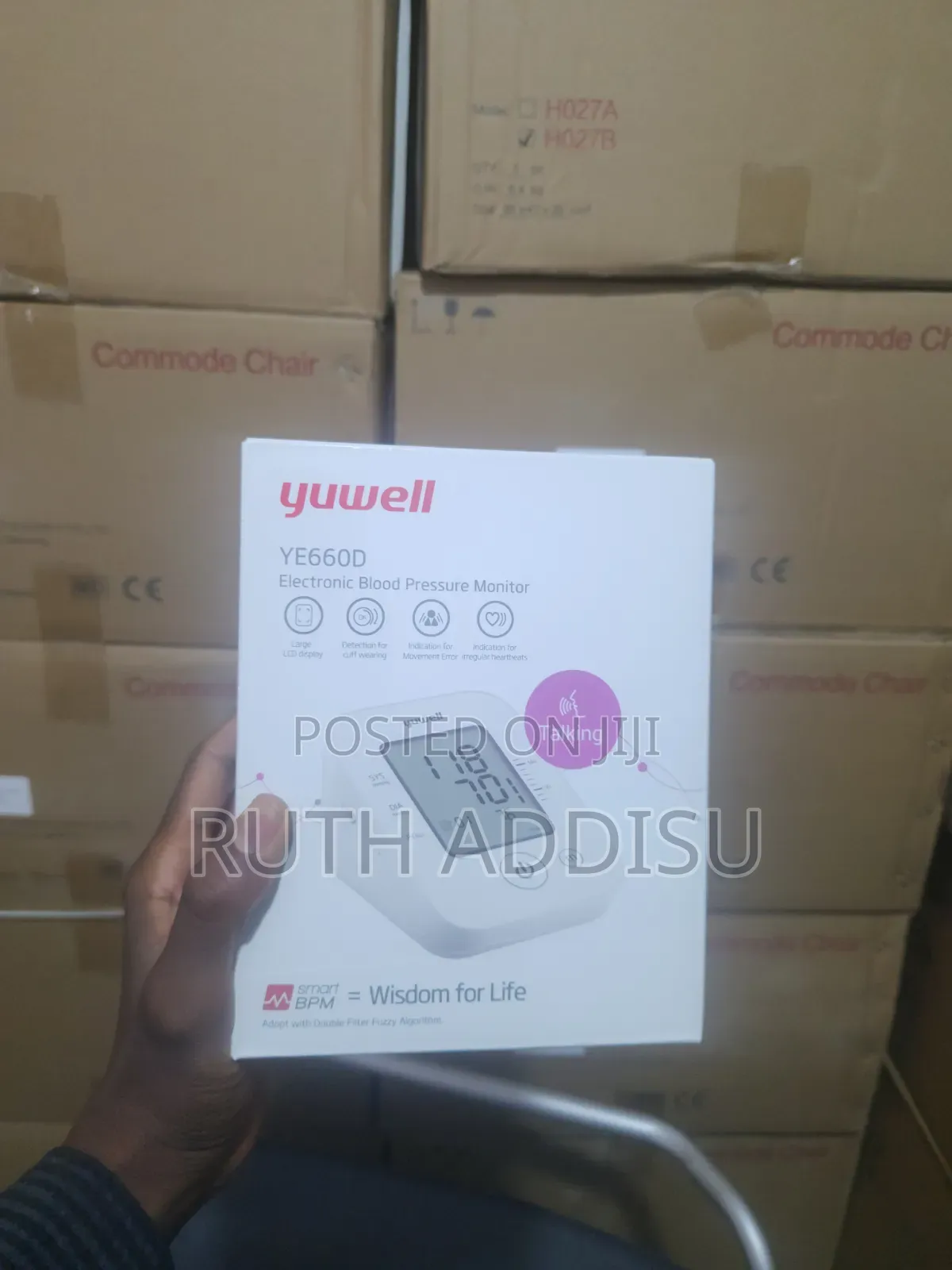 Yuwell Digital Finger Blood Pressure Monitor, Advanced Features Bp New