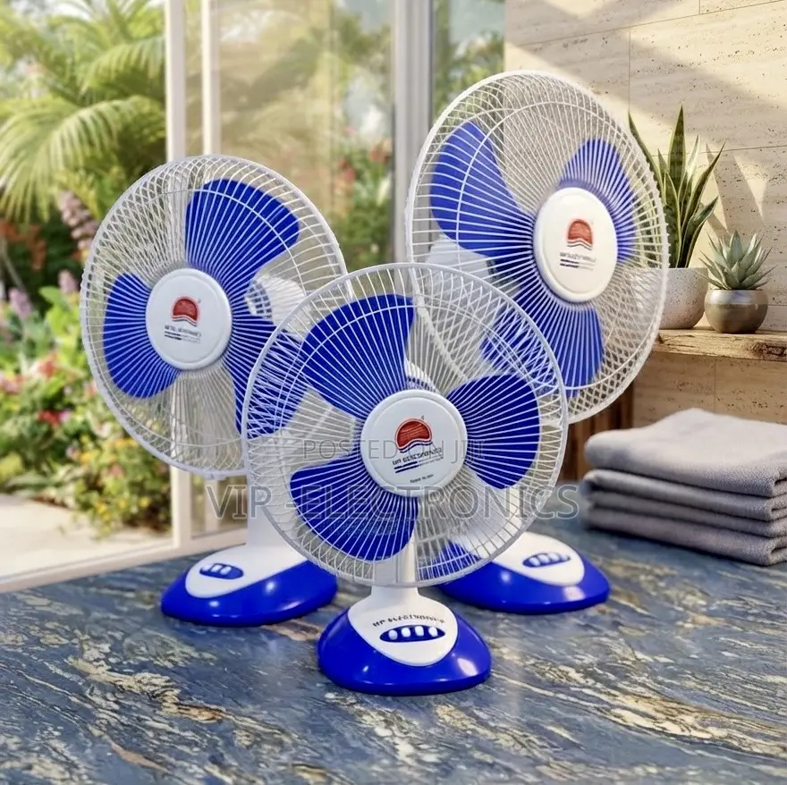Crown Portable Desk Fan – 3-Speed Cooling Fan With Quiet Operation