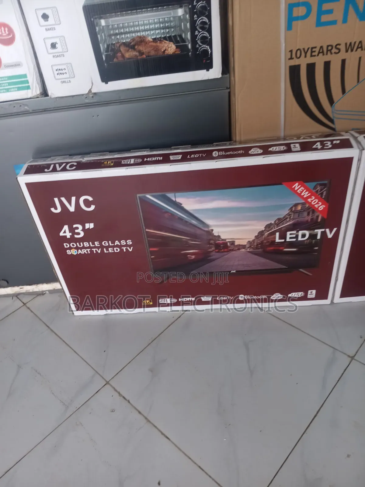 JVC Smart Led Tv 43 Inches Andraid Doubel Gelass Scrine 2026 Quality