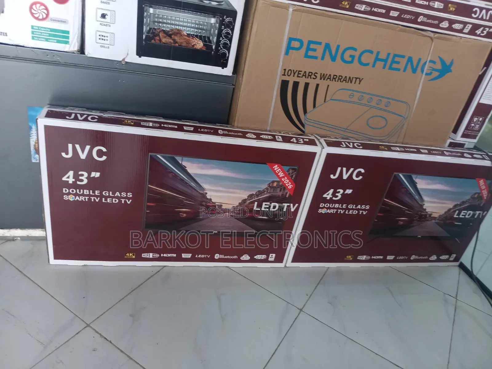 JVC Smart Led Tv 43 Inches Andraid Doubel Gelass Scrine 2026 Quality