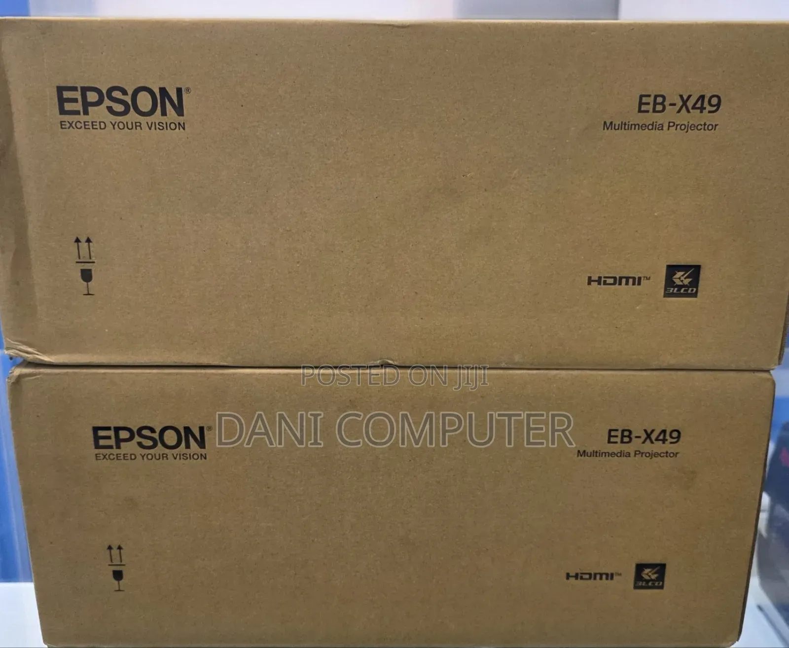 Brand New Epson Projector 
Model : Eb-X49 
Technology: 3lcd, RGB Li