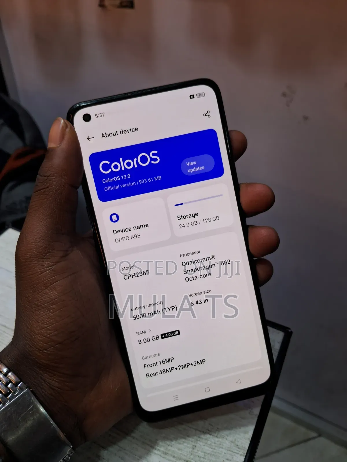 New Oppo A95 128 GB Black