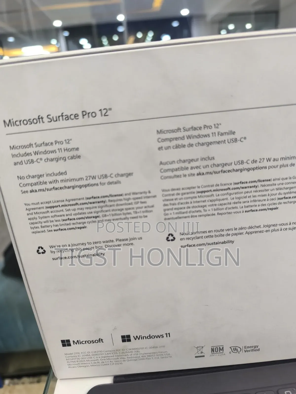 New Laptop Microsoft Surface Pro Copilot+ PC 12 16GB SSD 512GB