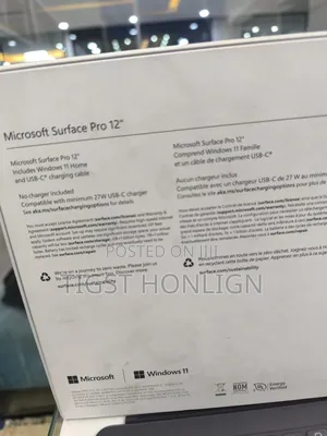 New Laptop Microsoft Surface Pro Copilot+ PC 12 16GB SSD 512GB