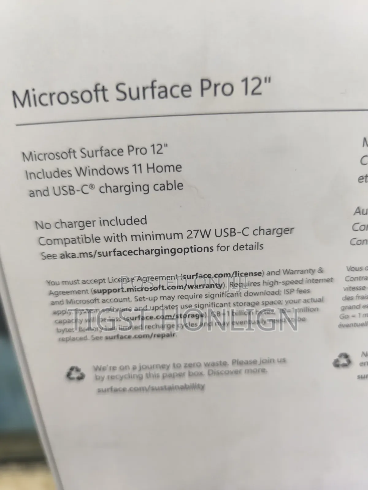 New Laptop Microsoft Surface Pro Copilot+ PC 12 16GB SSD 512GB