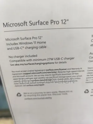New Laptop Microsoft Surface Pro Copilot+ PC 12 16GB SSD 512GB