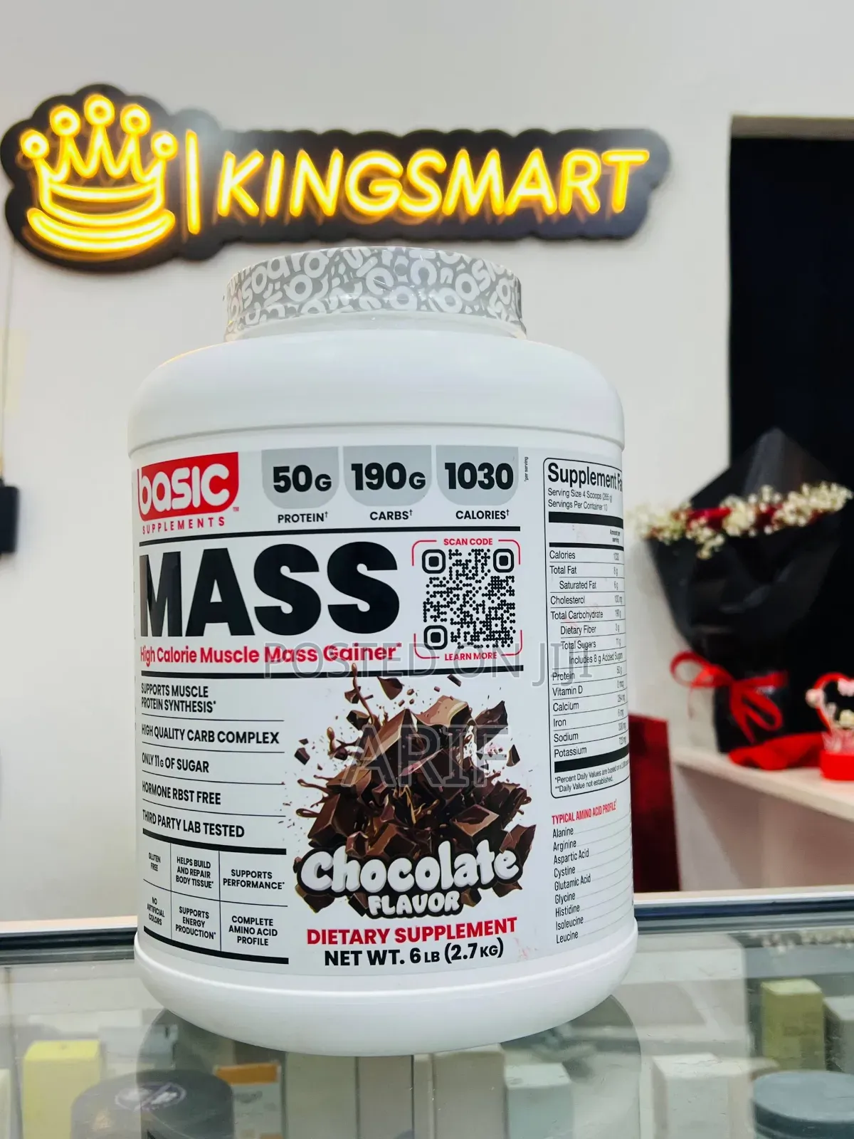 Basic Mass High Calorie Muscle Mass Gainer 3rd Party Tested