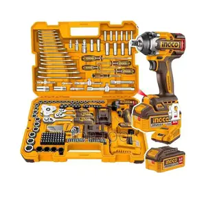 ,Ingco 152-piece Cordless Impact Wrench Tool Set
