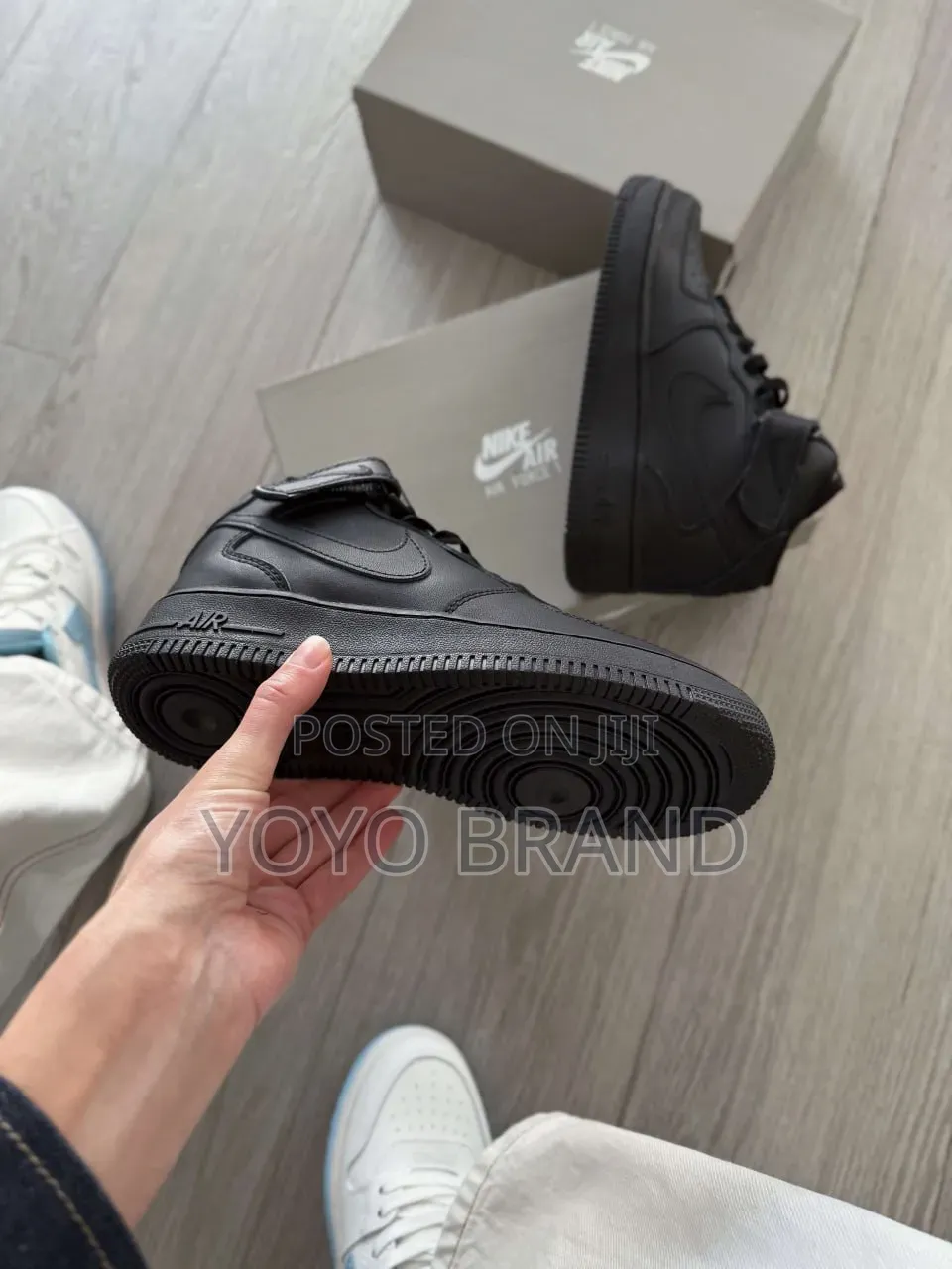 Nike Air Force 1 Mid '07 Triple Black for Women's