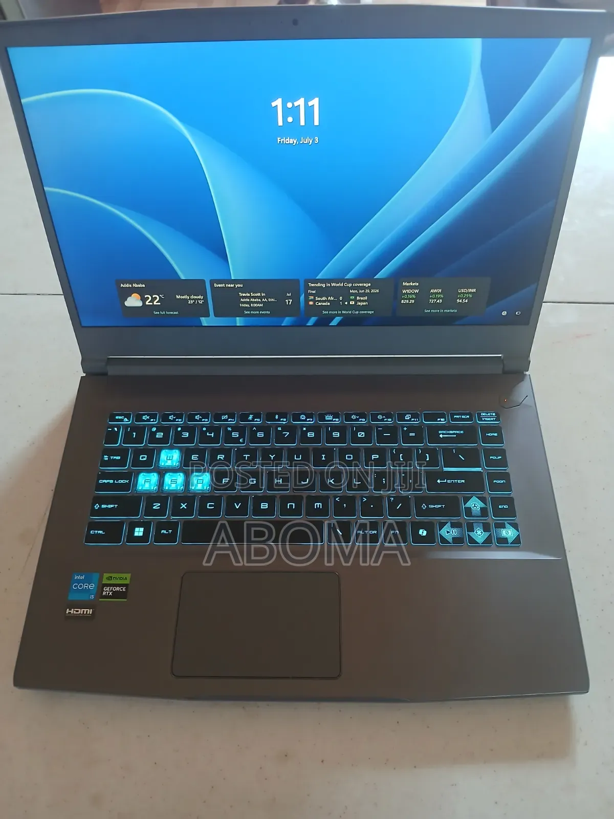 Laptop MSI 16GB Intel Core i5 SSD 512GB