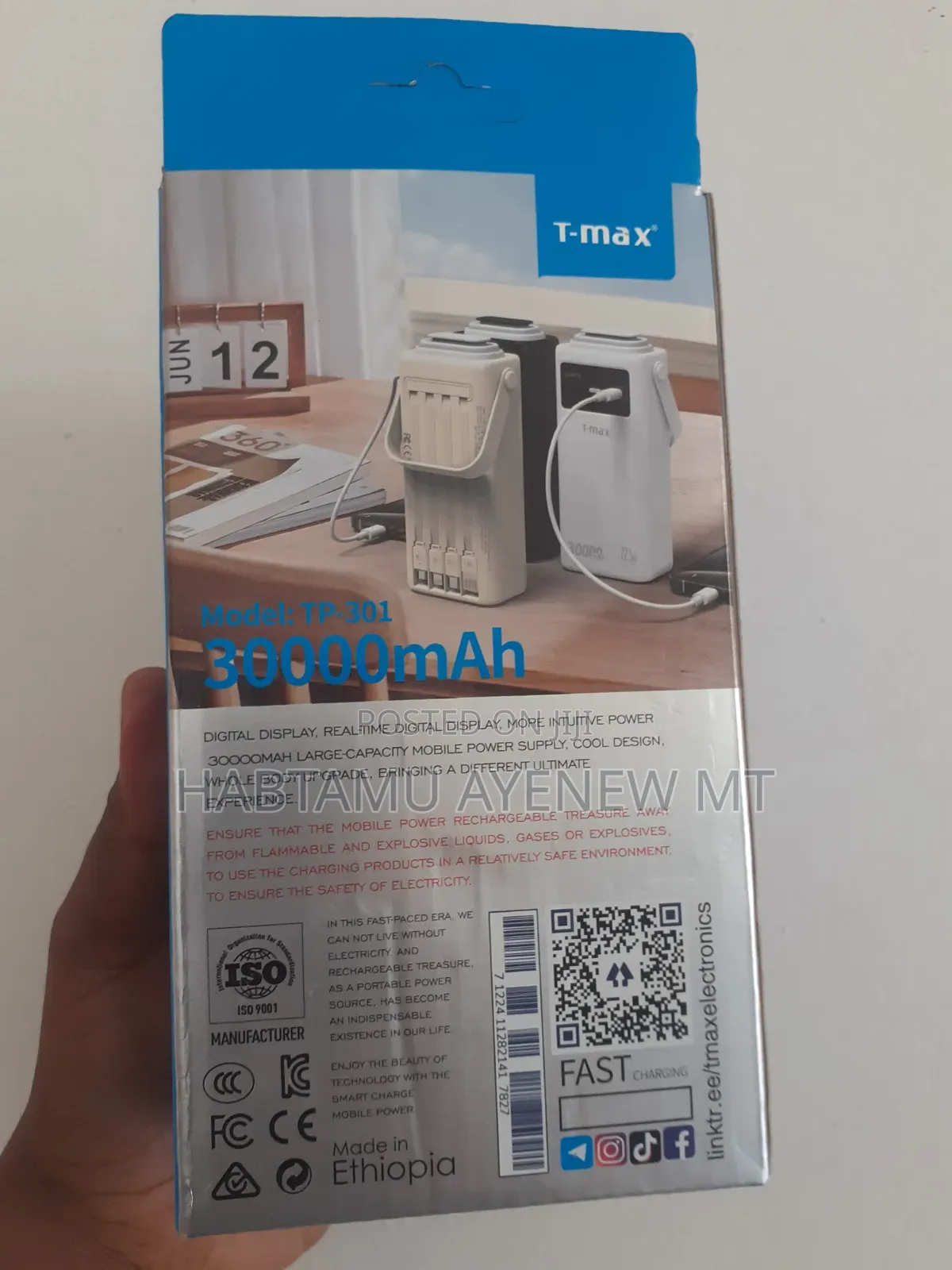 T-Max 30,000 Mah (6+ Phones Charging)