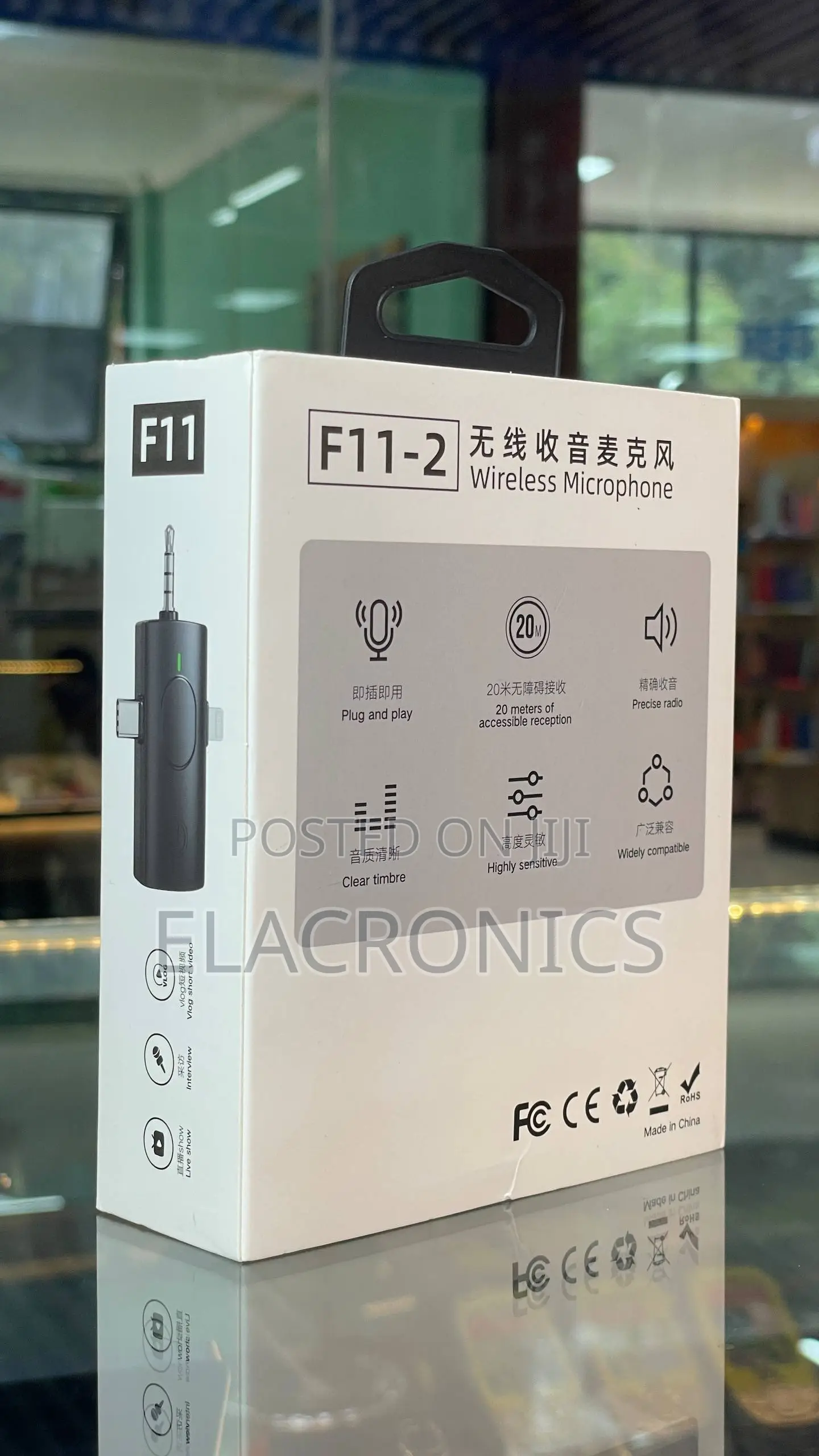 F11-2 Dual Wireless Neck Mic Vlogging (Type-C iPhone)
