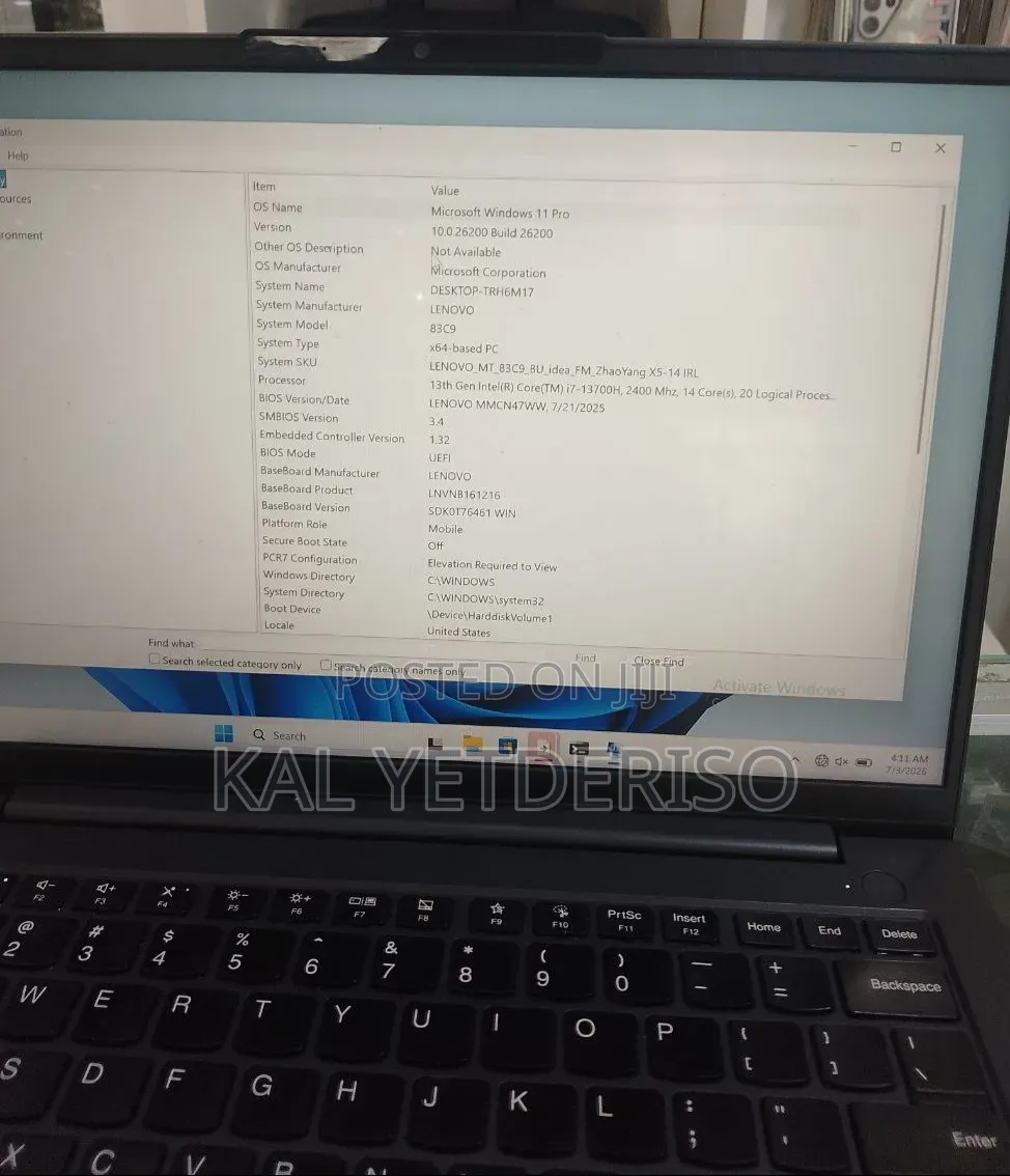 New Laptop Lenovo 16GB Intel Core i7 SSD 512GB