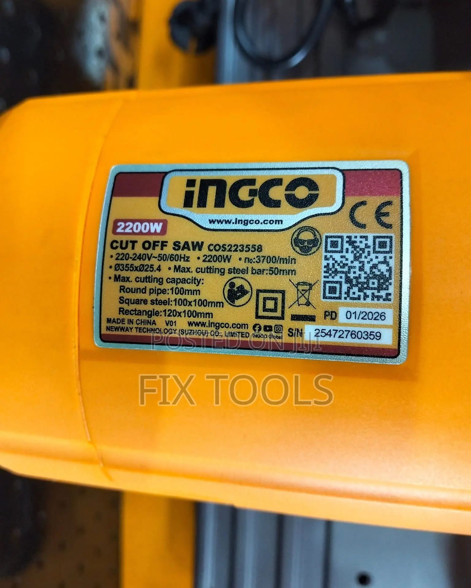 Ingco Cut Off Saw 2200 Watt