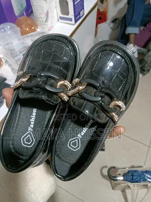 Kids' Black Loafers / Children's Party Shoes