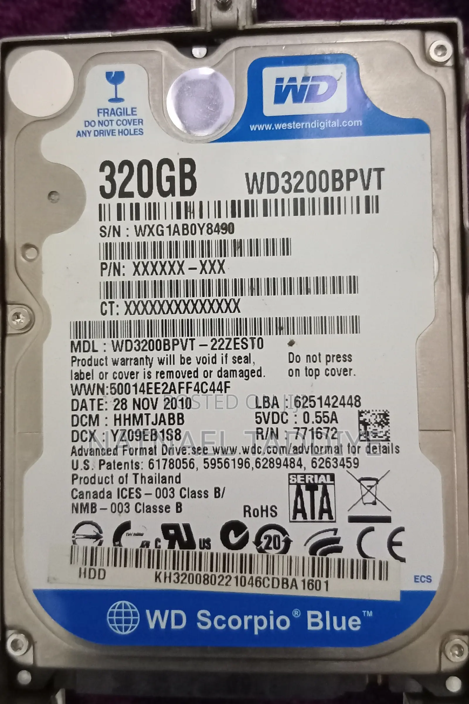 Laptop Hard Disk
