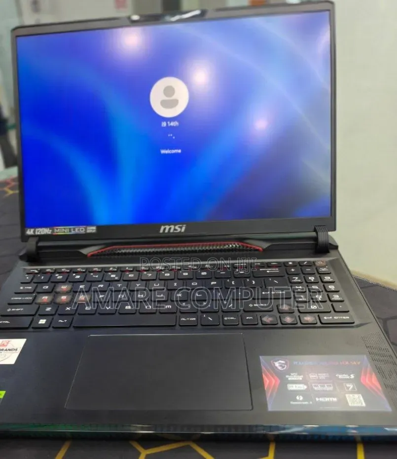 New Laptop MSI 16GB Intel Core i9 SSD 1T
