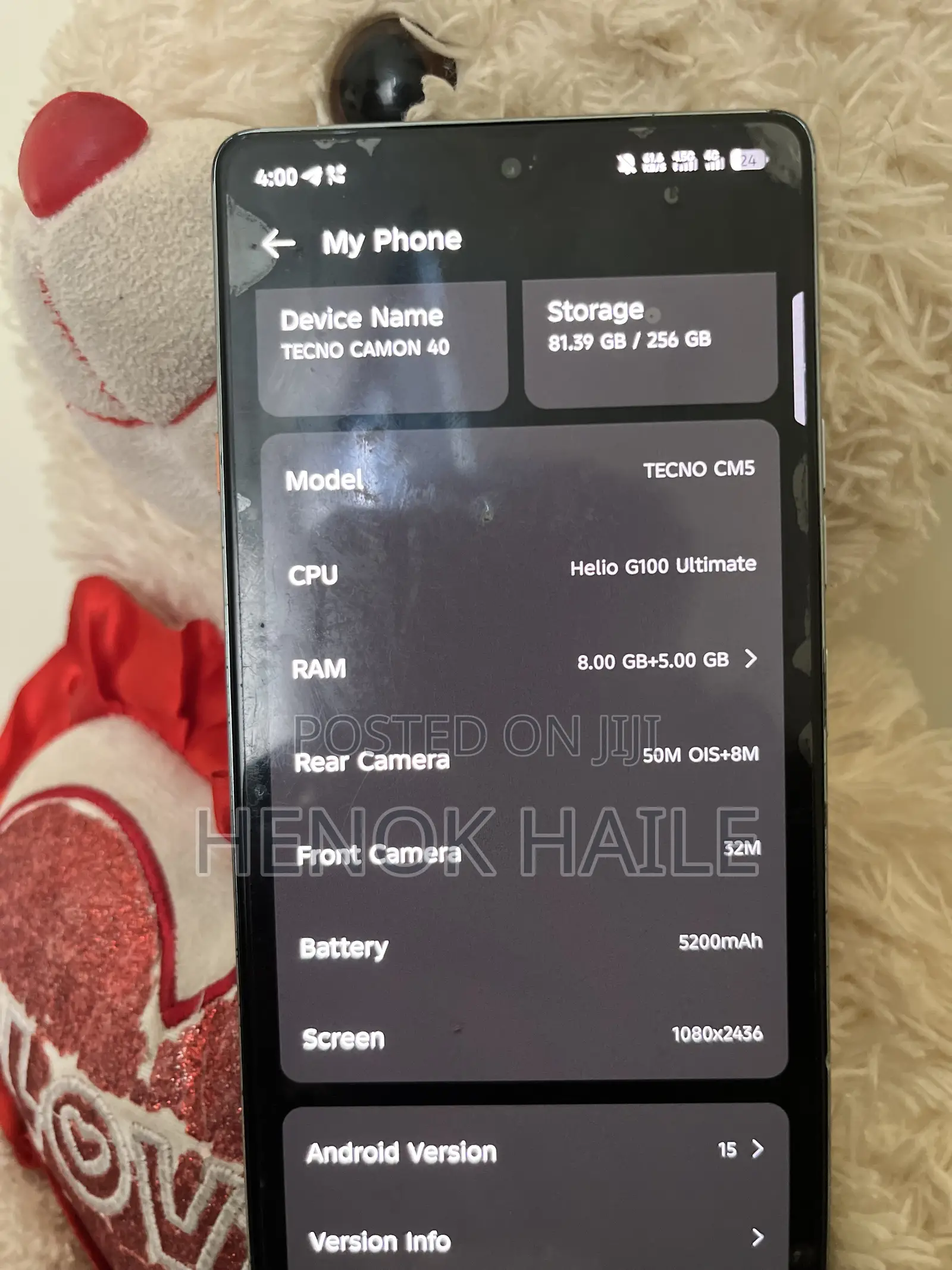 Tecno Camon 40 256 GB Gray