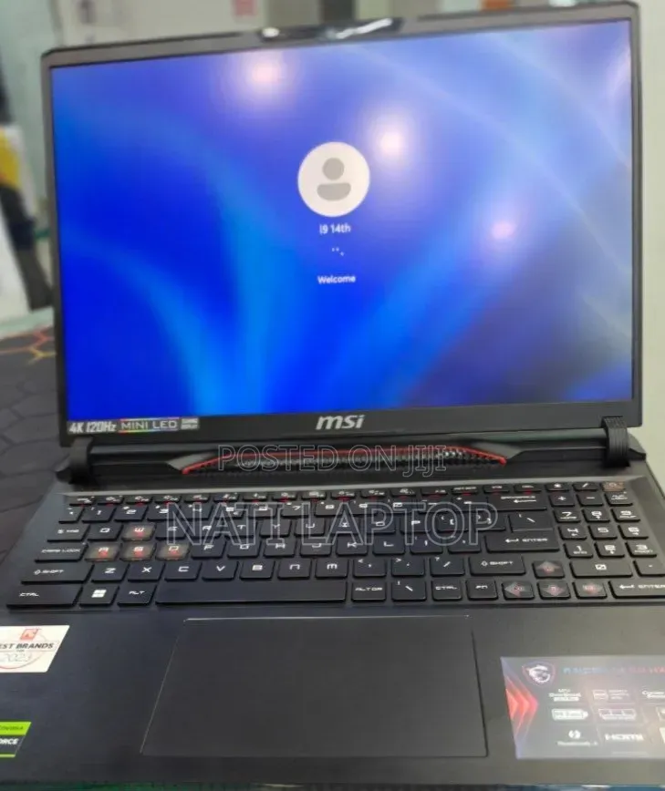 New Laptop MSI 16GB Intel Core i9 SSD 1T