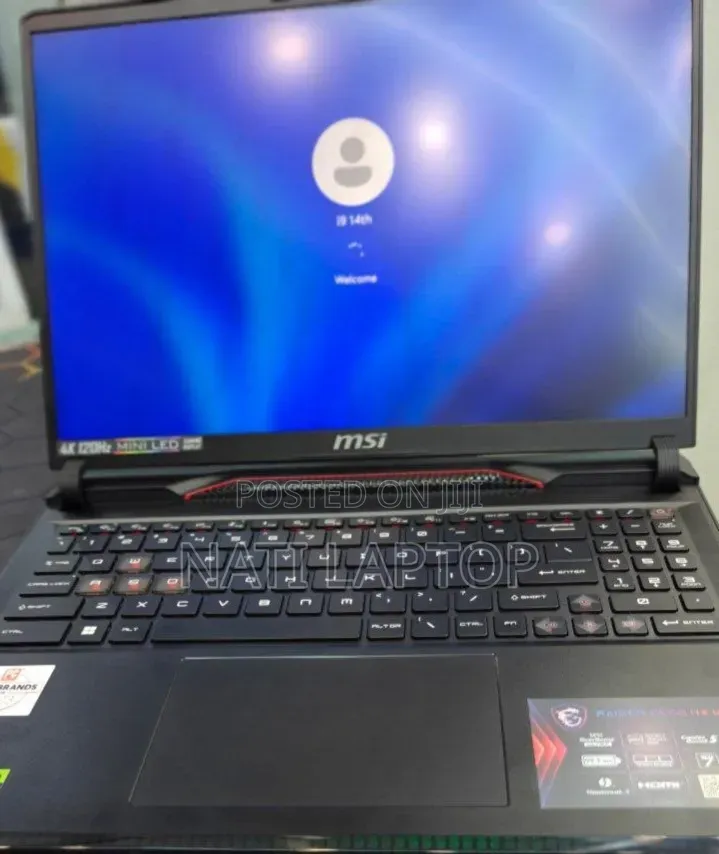 New Laptop MSI 16GB Intel Core i9 SSD 1T