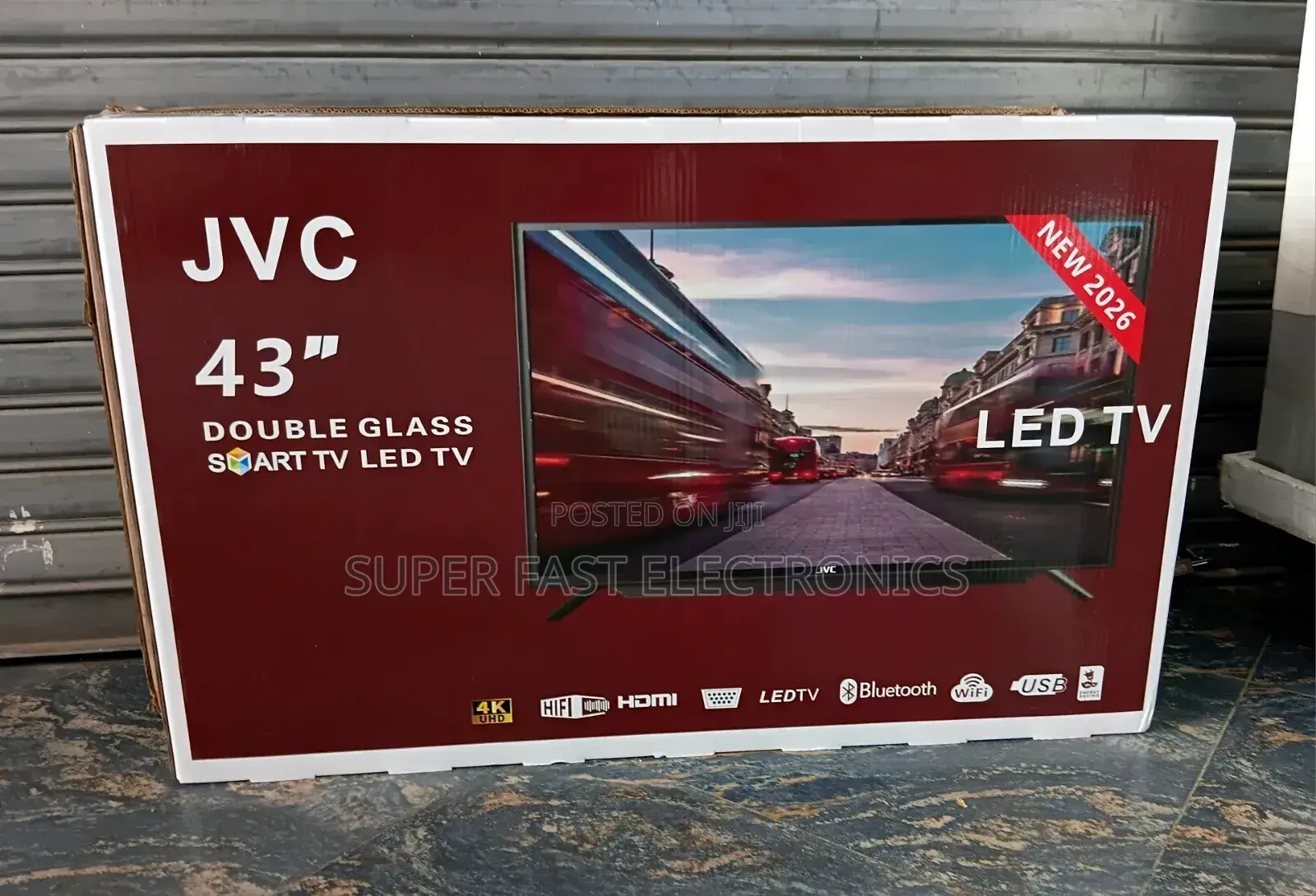 JVC 43 Inch Tv Double Glass Uhd Smart Led Tv (2026 Model)