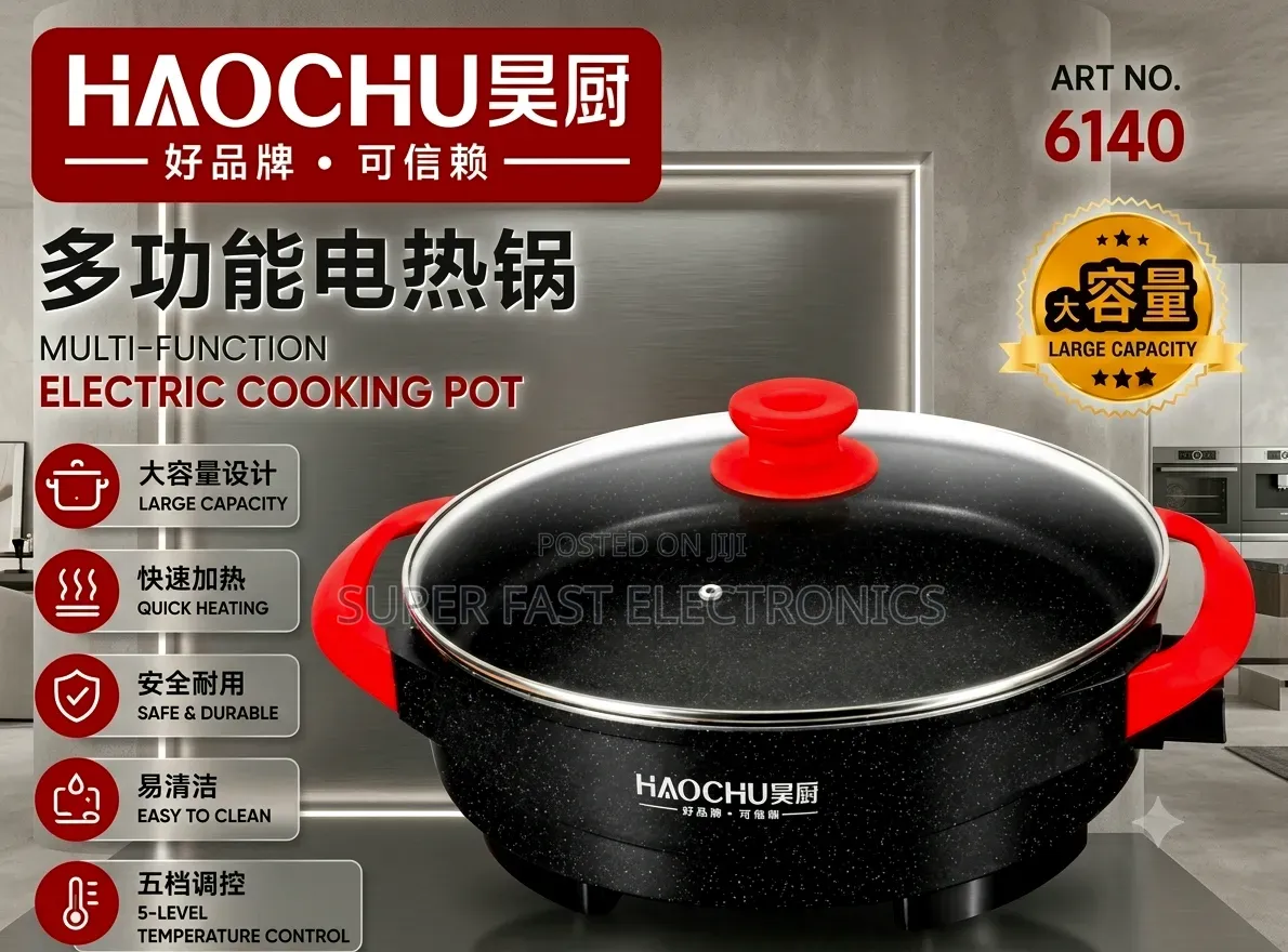 Haochu Piza Pan 6140 Multi-Function Large Capacity Electric Cooking