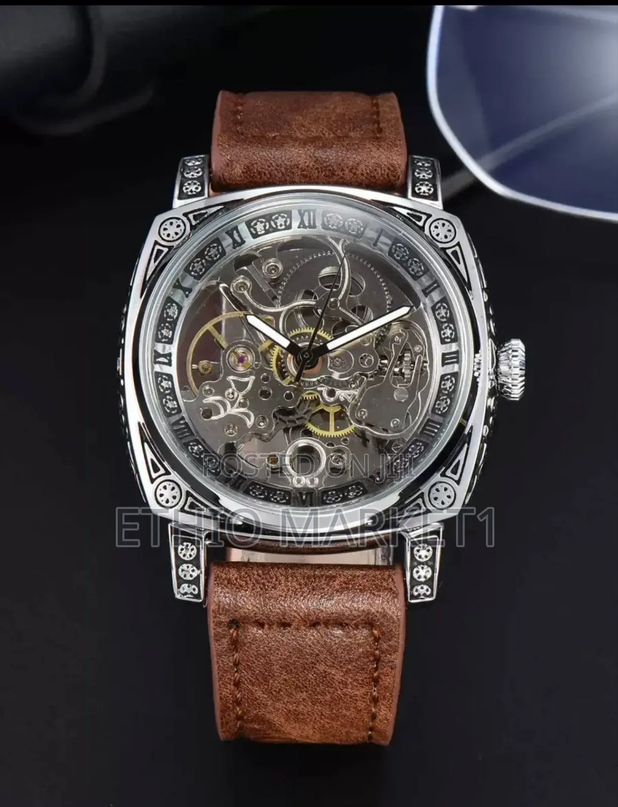 Fully Automatic Leather Belt Men's Watch