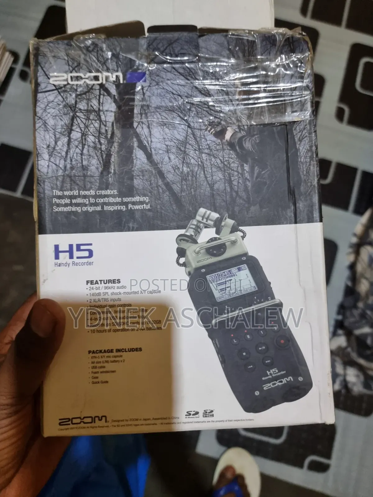 አዲስ Zoom H5 Handy Recorder የሚሸጥ