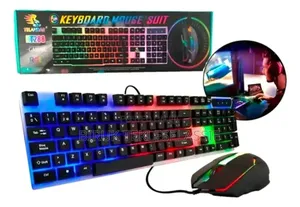 Yelandar Jx-Kt288 Gaming Keyboard Set With RGB Lighting Mouse