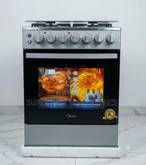 Midea Oven 60×60cm Freestanding Cooker – 2 Gas Burners, 2 Electric
