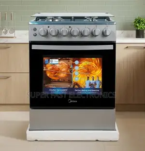 Midea Oven 60×60cm Freestanding Cooker – 2 Gas Burners, 2 Electric