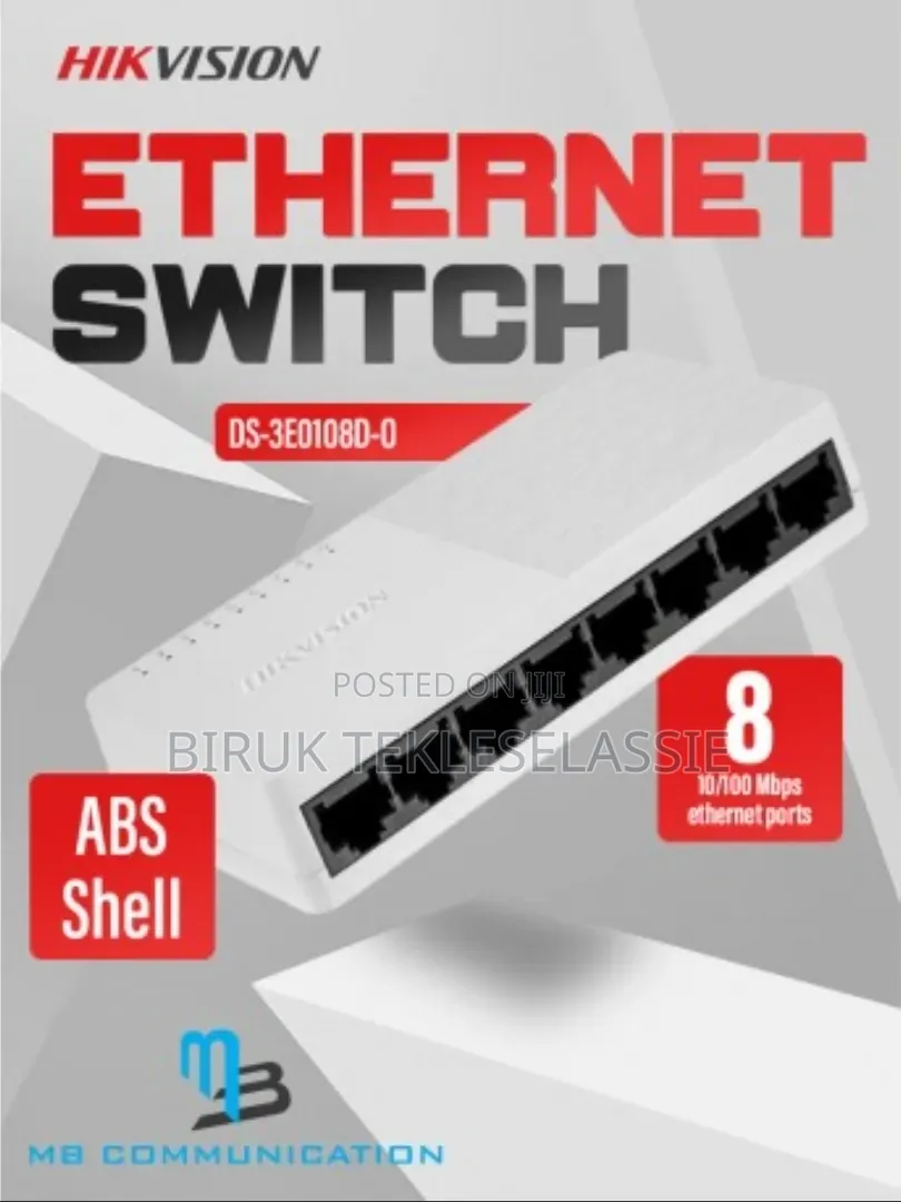 Hikvision (Non Poe) Ds-3e0108d-O 8-Port Fast Ethernet Plastic Switch