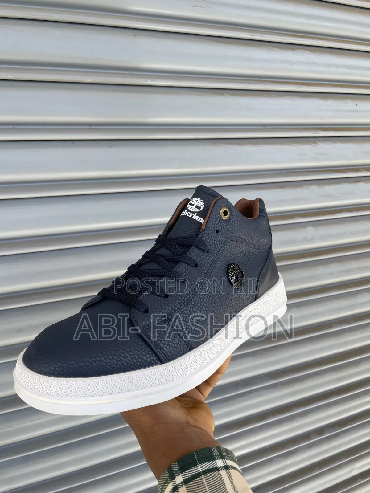 Timberland Navy Blue Leather Sneakers