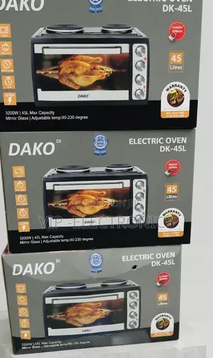 Dako Mini Oven 45l Electric Oven With Rotisserie and Built-in Hobs