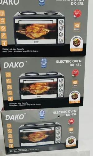 Dako Mini Oven 45l Electric Oven With Rotisserie and Built-in Hobs