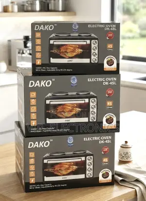 Dako Mini Oven 45l Electric Oven With Rotisserie and Built-in Hobs