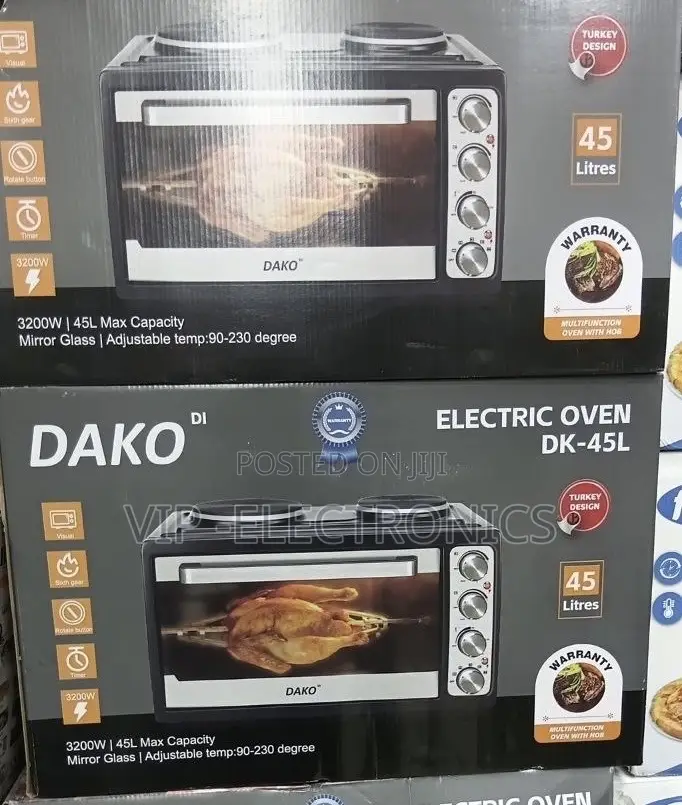 Dako 45l Electric Mini Oven With Rotisserie–Multi-Function Countertop