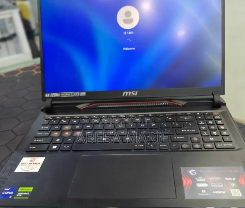 New Laptop MSI Raider GE78HX 16GB Intel Core i9 SSD 1T