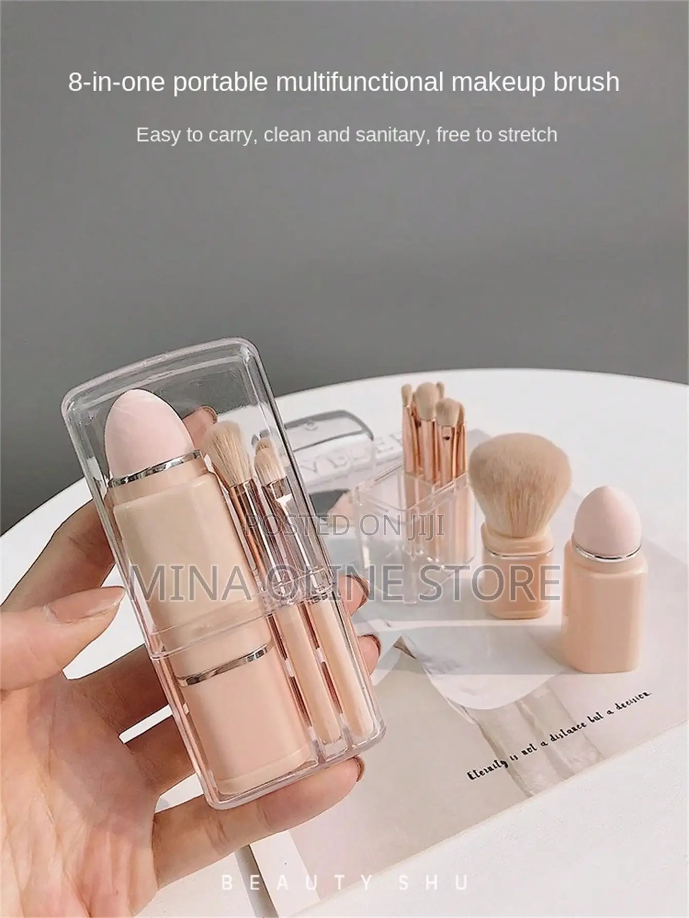 8-in-1 Travel Brush Set