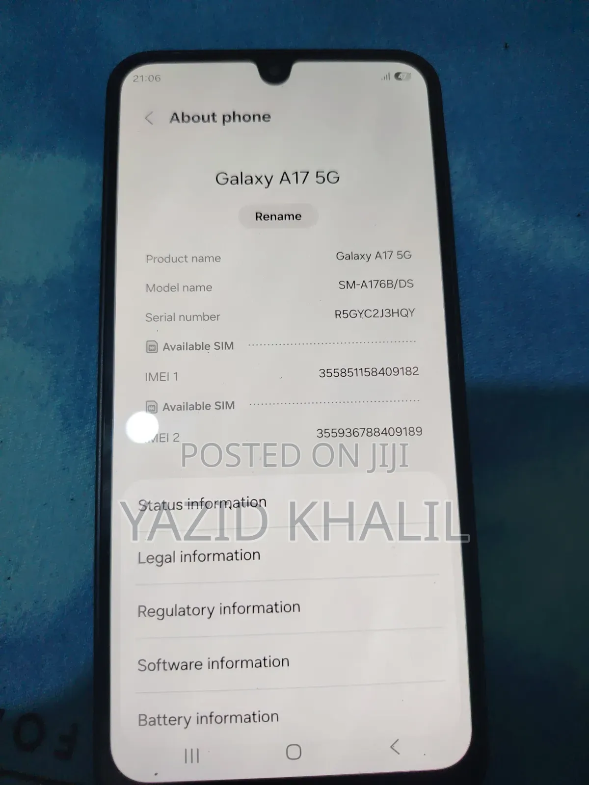 New Samsung Galaxy A17 5G 256 GB Black