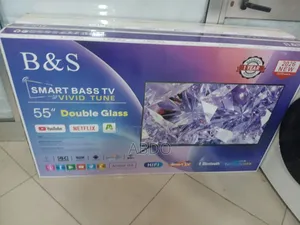 B & S Smart Tv 55inch Andraid Dobel Gelass Tv 2026 Quality Hifi Tv
