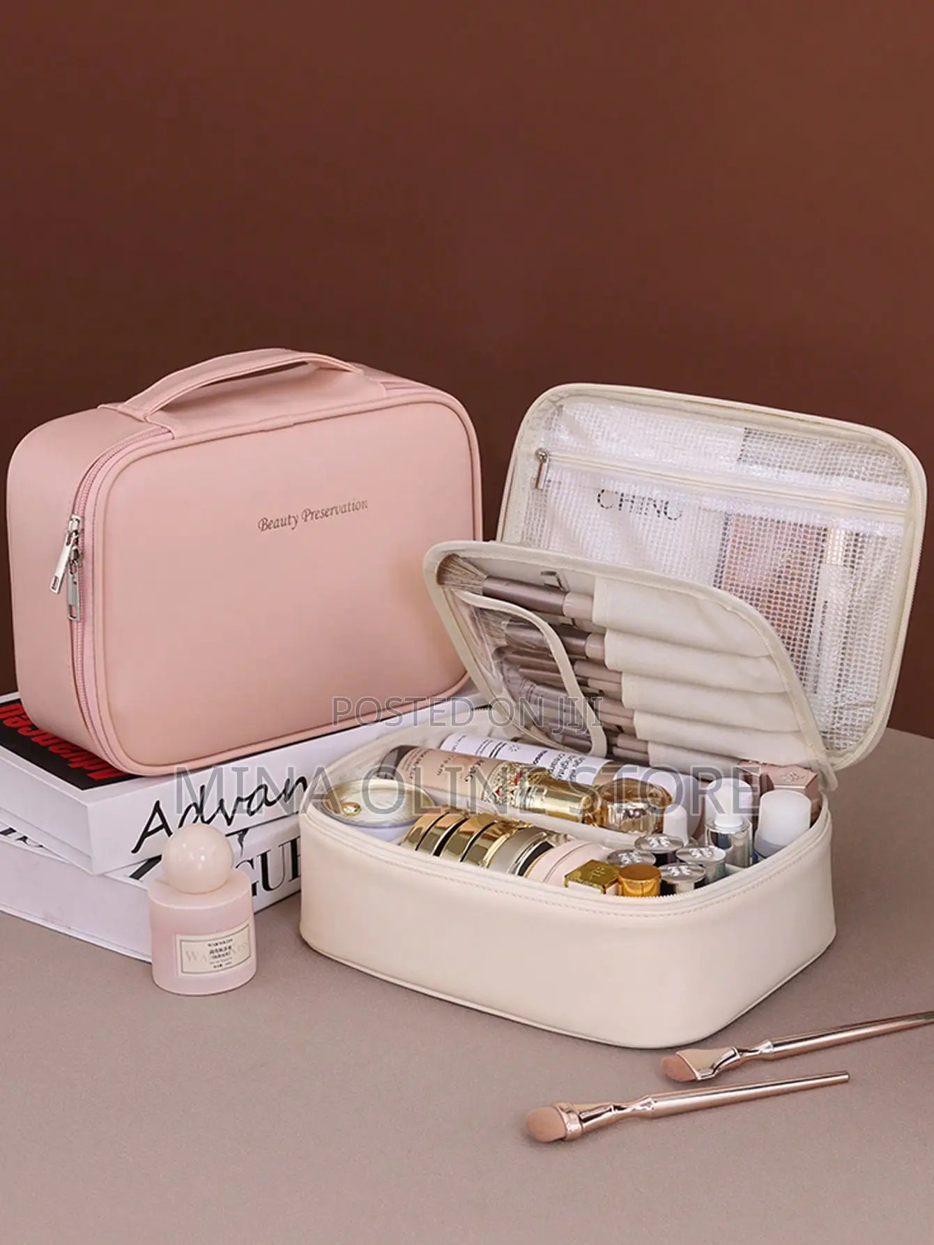 1pc Detachable Multi-Layer Divided Makeup Bag