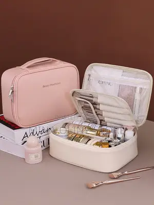 1pc Detachable Multi-Layer Divided Makeup Bag
