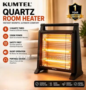 Kumtel Heater Original – 2 Year Warranty | Fast Efficient Heating